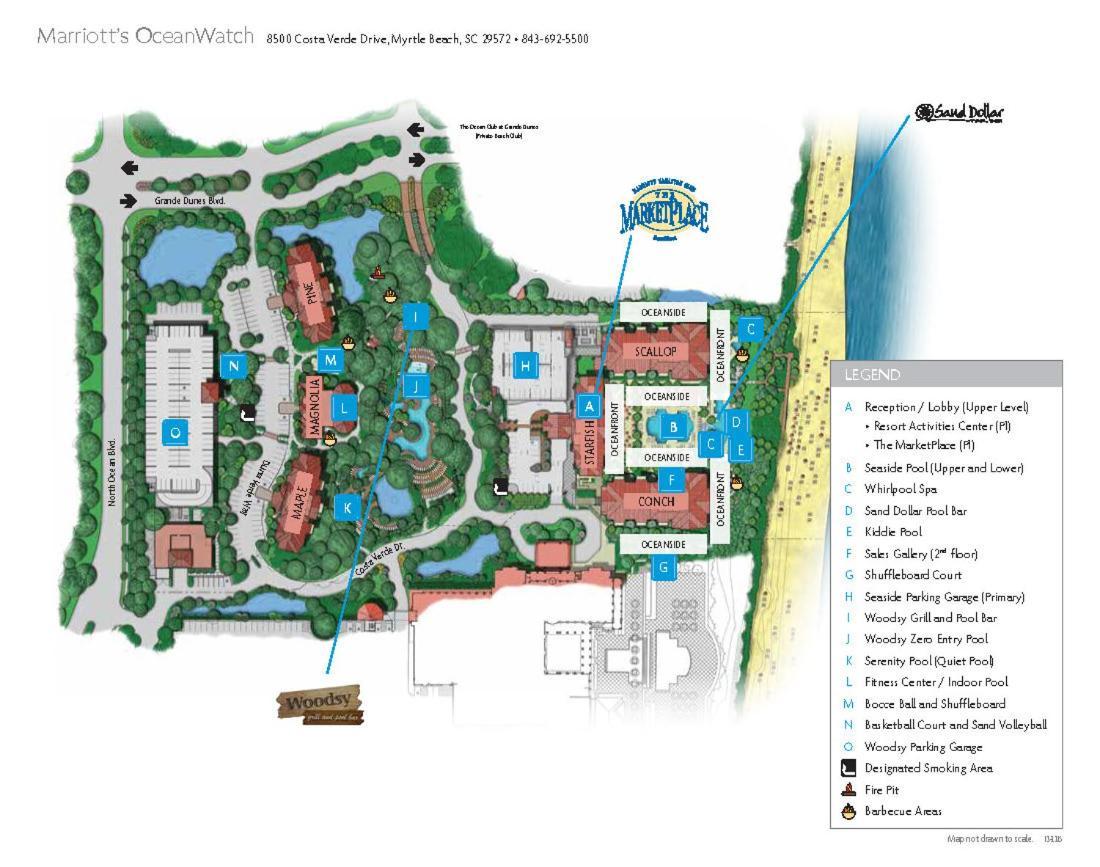 Marriott'S Oceanwatch Villas At Grande Dunes Myrtle Beach Eksteriør billede